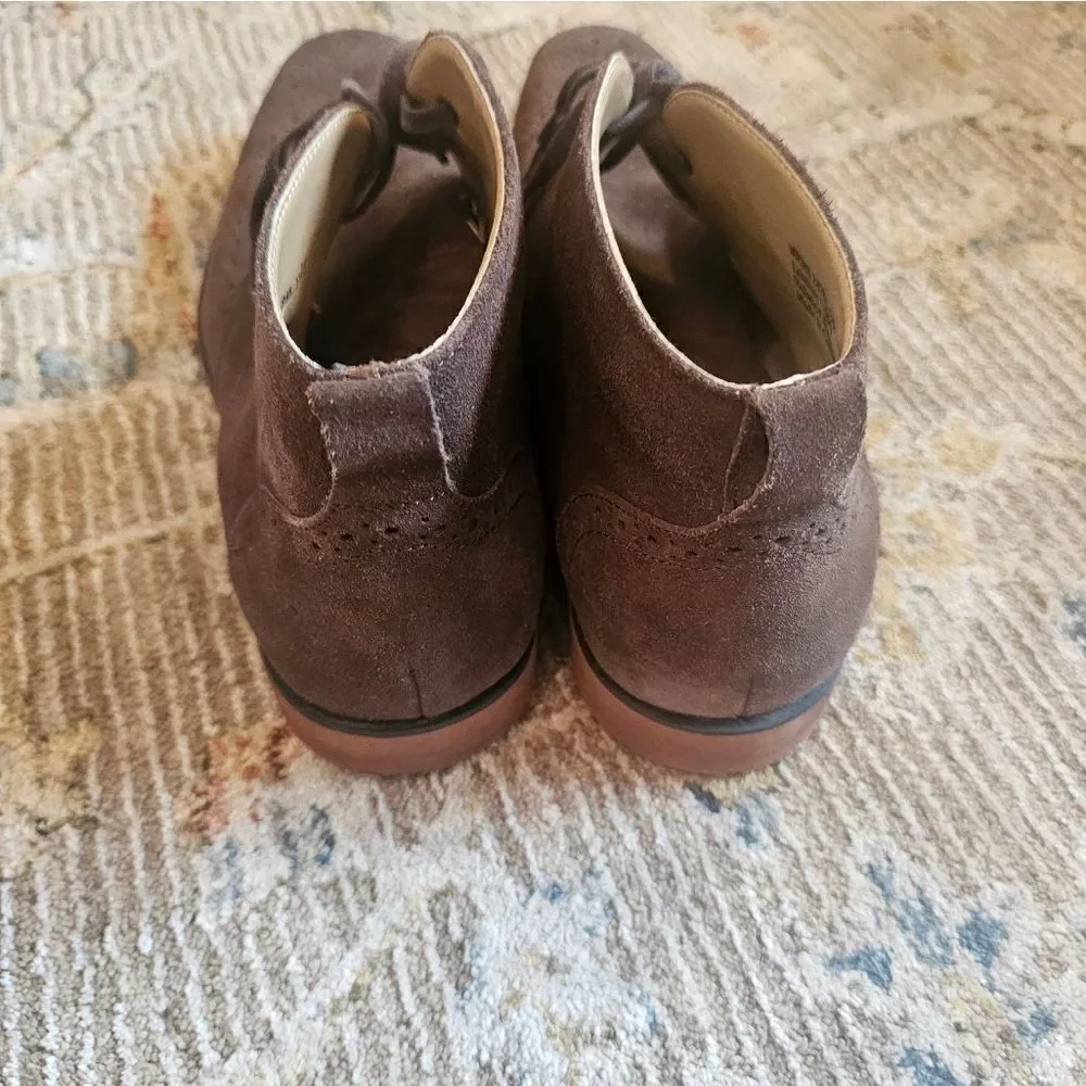 Stacy Adams brown leather boots sz 11.5,excellent condition